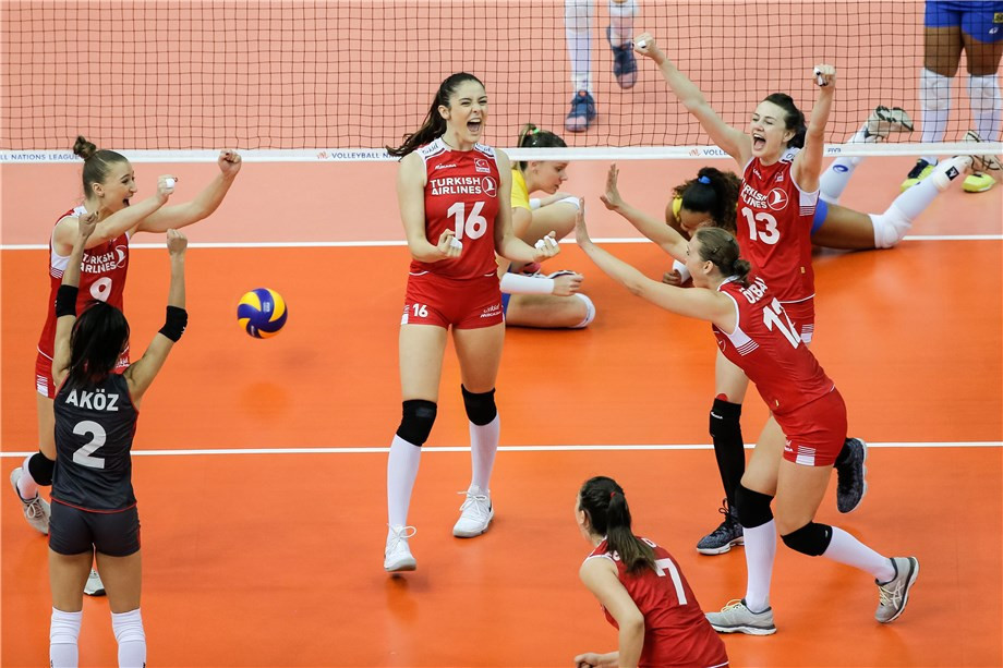 Turkey stun Brazil in last four at FIVB Women's Nations League Finals