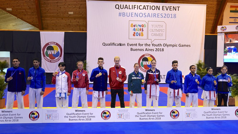 The athletes to have gained qualification line up ©WKF