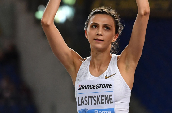 Mariya Lasitskene improved her 2018 world lead with 2.04m in the high jump at the IAAF Diamond League in Paris ©Getty Images  