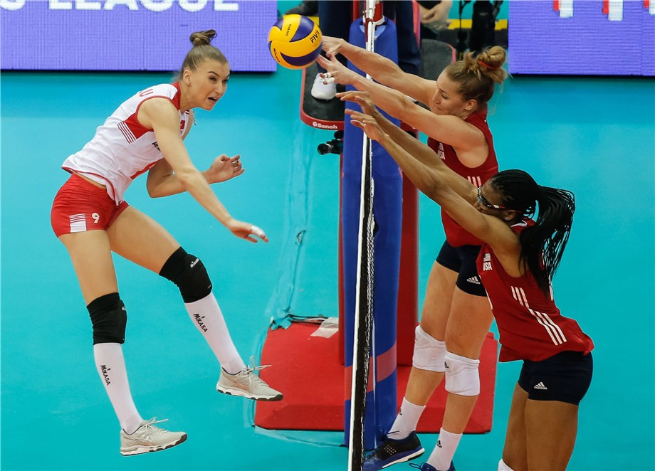 United States were crowned as the inaugural winners of the International Volleyball Federation Women's Nations League after winning a thrilling final against Turkey in Nanjing ©FIVB