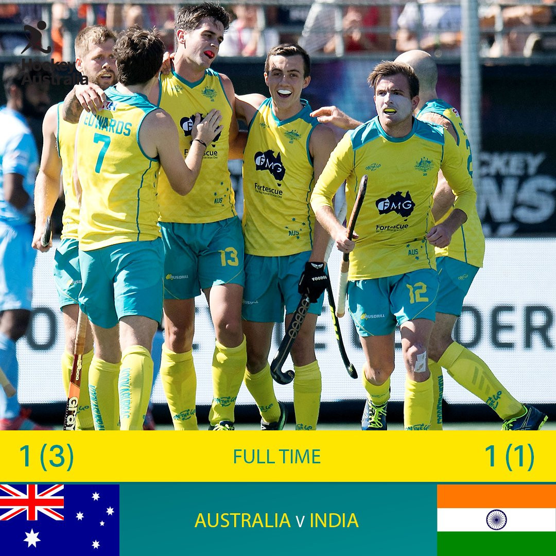Australia have won the FIH Champions Trophy in a shoot-out against India ©Hockey Australia