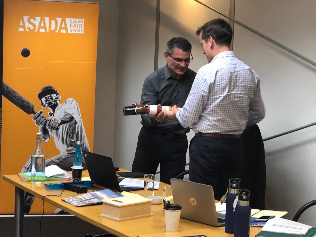Representatives from ASADA and DFSNZ came together to share key trends, as well as outcomes and challenges across education, intelligence, investigations and testing ©ASADA/Twitter