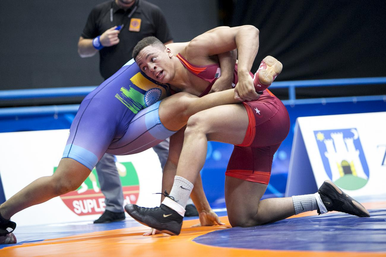 Four countries have two chances for gold after day one of UWW Cadet World Championships