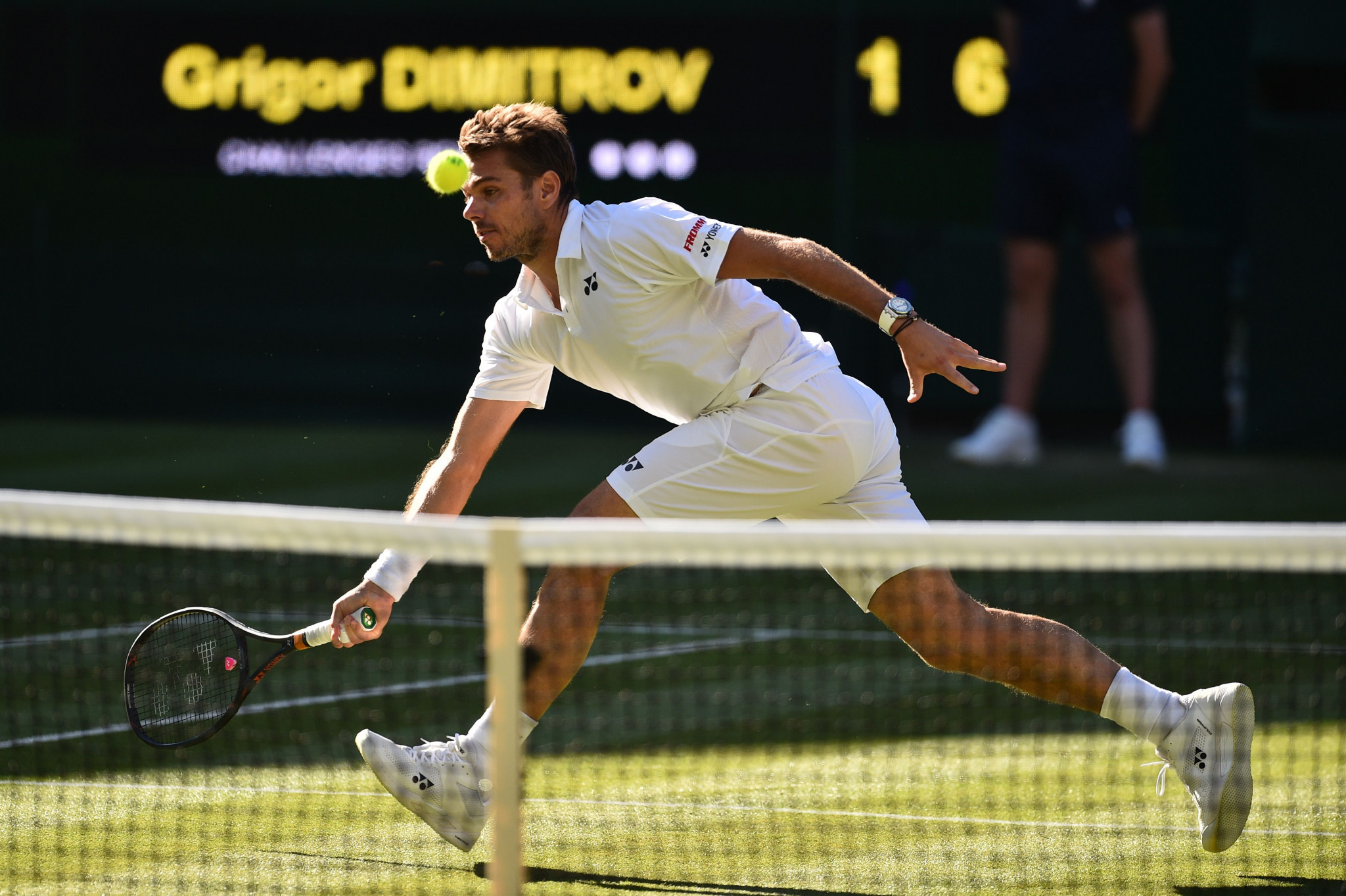 Switzerland's Stan Wawrinka came from a set down to beat Bulgaria's sixth seed Grigor Dimitrov in the game of the day as Wimbledon 2018 begun ©Getty Images