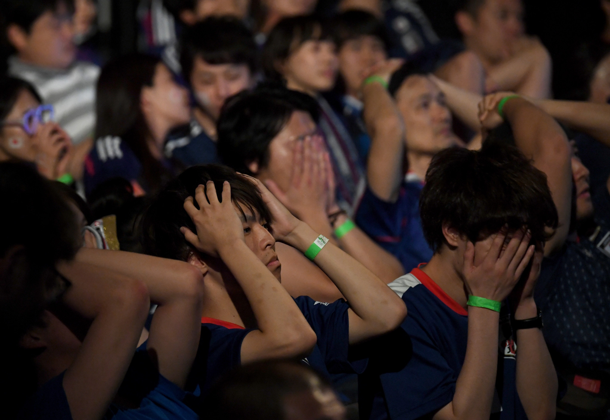 Japan fans were left devastated after their team suffered a dramatic late defeat ©Getty Images