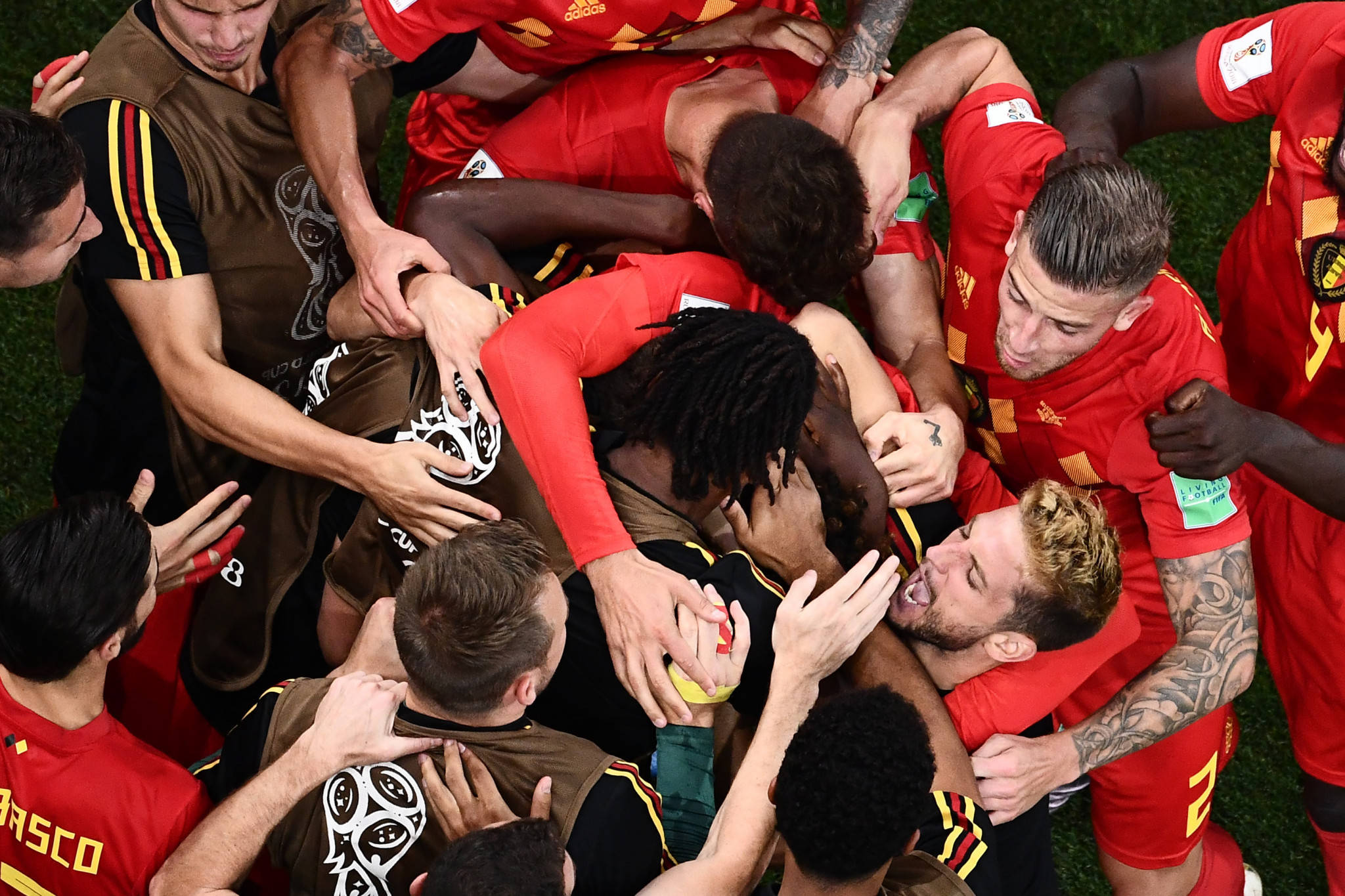 The winning goal sparked wild Belgian celebrations ©Getty Images