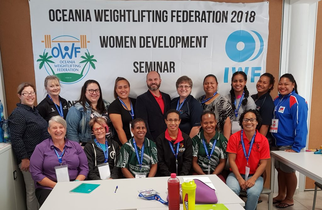 A women's development seminar also took place in New Caledonia ©IWF