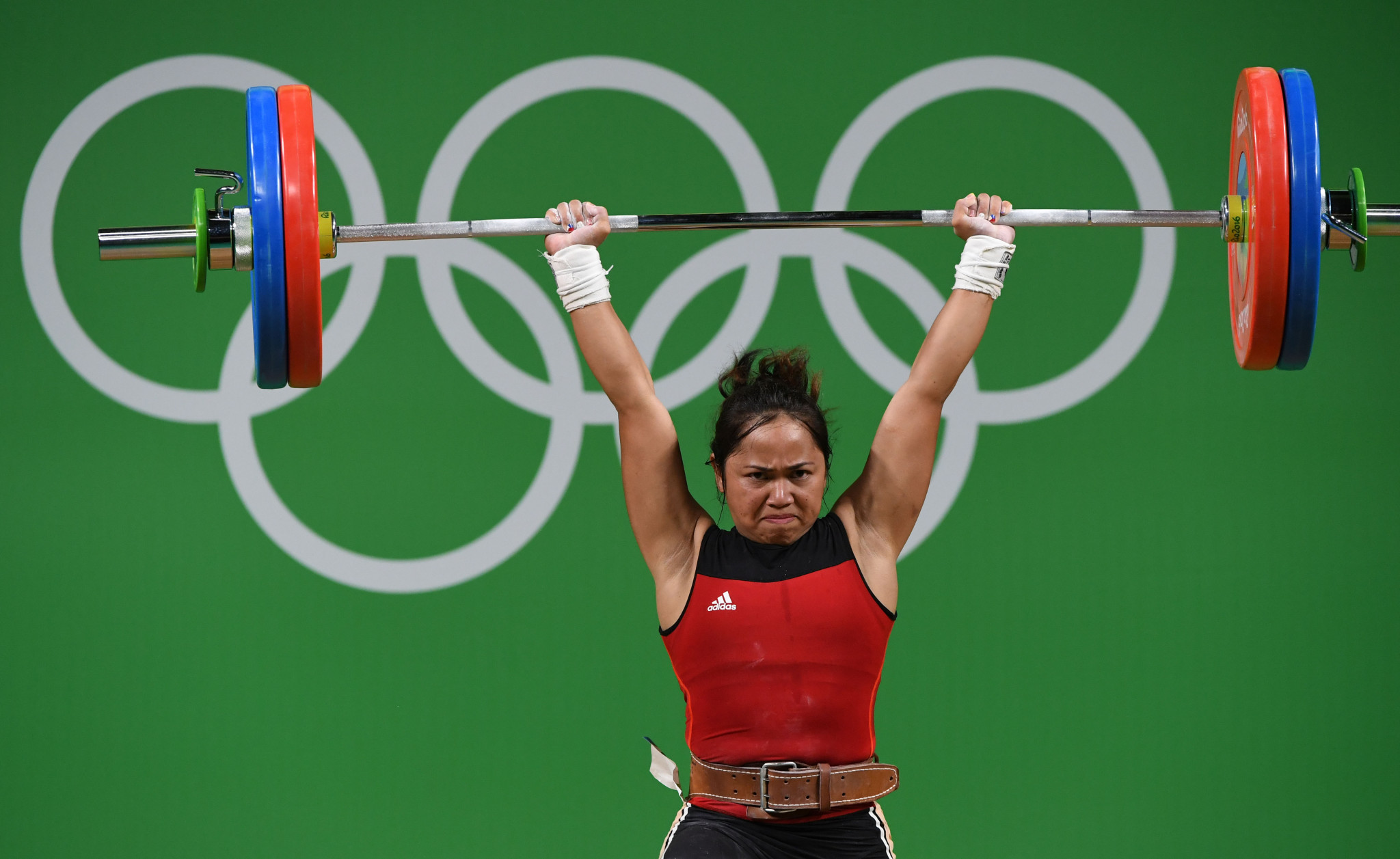 Hidilyn Diaz won a silver medal in weightlifting at the 2016 Olympics in Rio de Janeiro ©Getty Images
