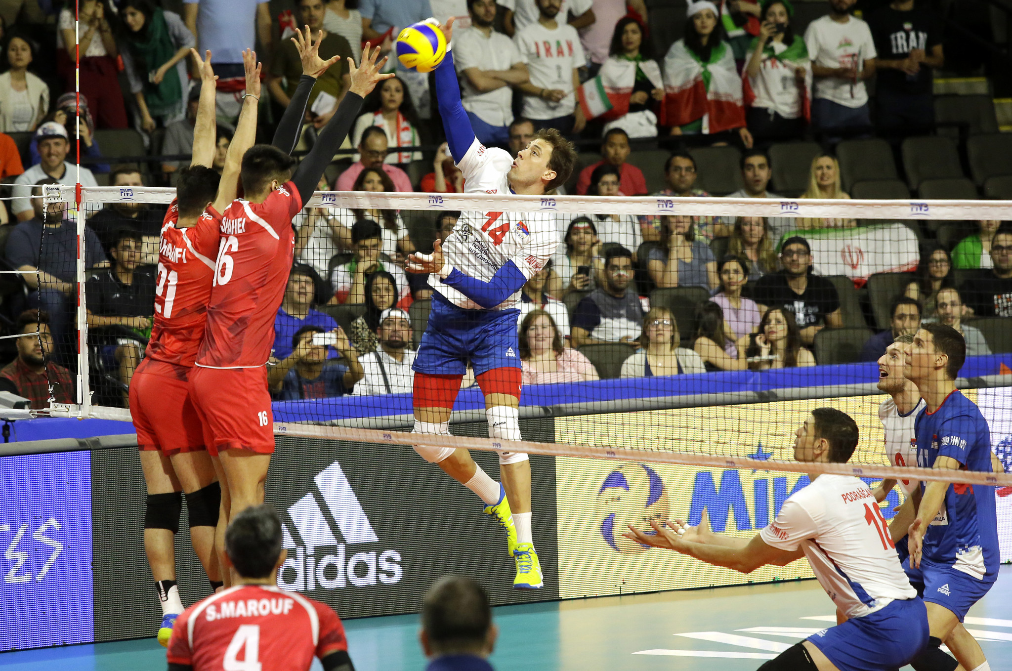 Serbia's Aleksandar Atanasijevic is the only player at the FIVB Nations League Finals to have already scored over 30 points in a single game ©FIVB