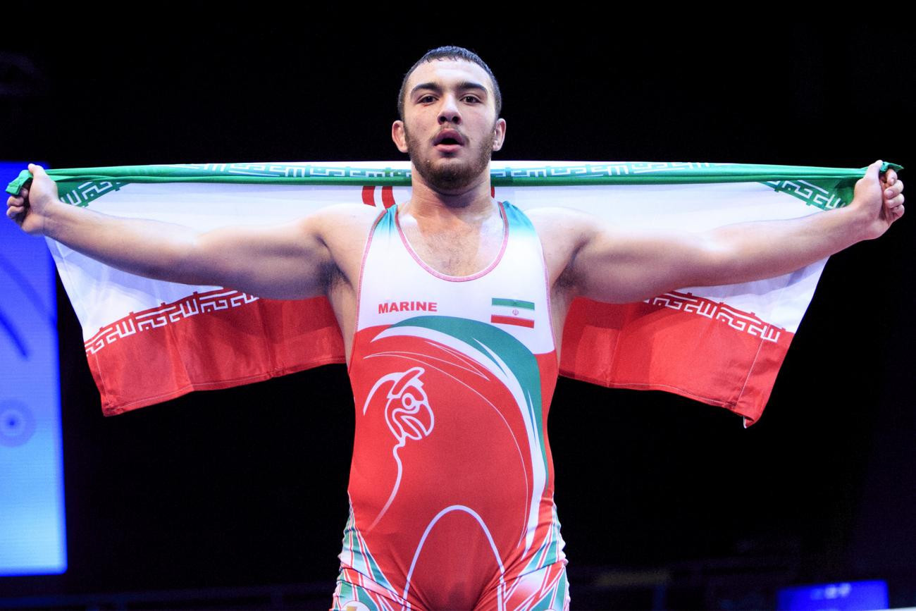 Iran's Amir Zare beat defending champion Daniel Kerkvliet Jr ©UWW