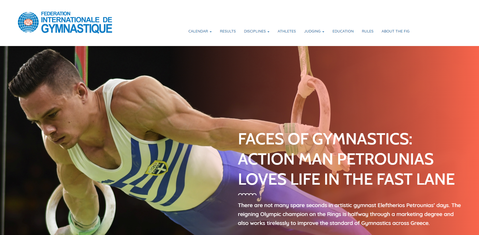 The International Gymnastics Federation has become the first international governing body to alter its website address to include ".sport" ©FIG