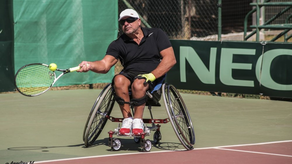 Italy's Alberto Corradi will meet defending champion David Wagner in the quad singles semi-finals at the Swiss Open after beating third seed Antony Cotterill in Geneva today ©Angelo Meloni/ITF