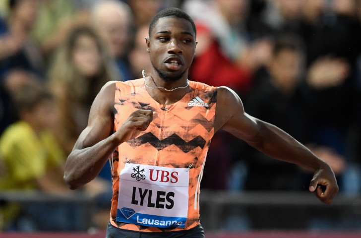 Noah Lyles of the United States equalled his 2018 world-leading 19.69sec time in winning the 200m at the IAAF Diamond League in Lausanne  ©Getty Images  