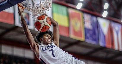 Jalen Green starred for the US in their comfortable win over Croatia ©FIBA