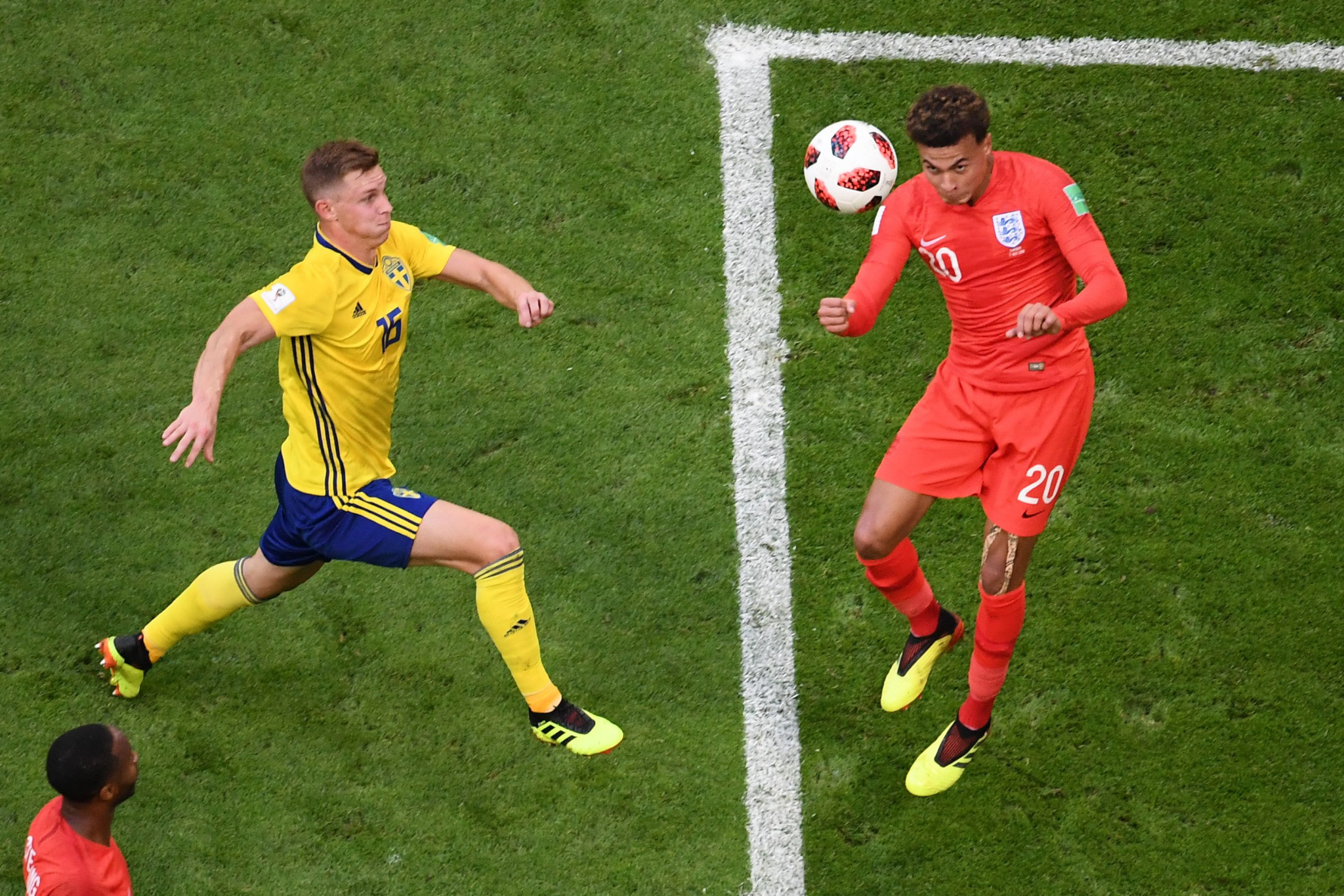 Dele Alli headed home the second goal for England against Sweden ©Getty Images