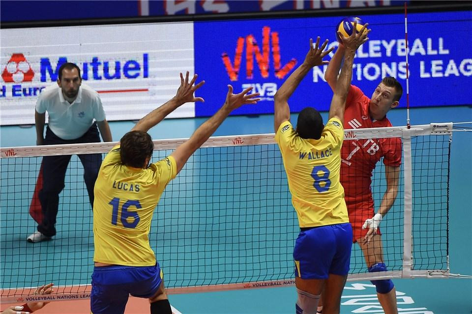 Russia eased passed Brazil to secure their place in the final of the FIVB Men's Nations League Finals ©FIVB