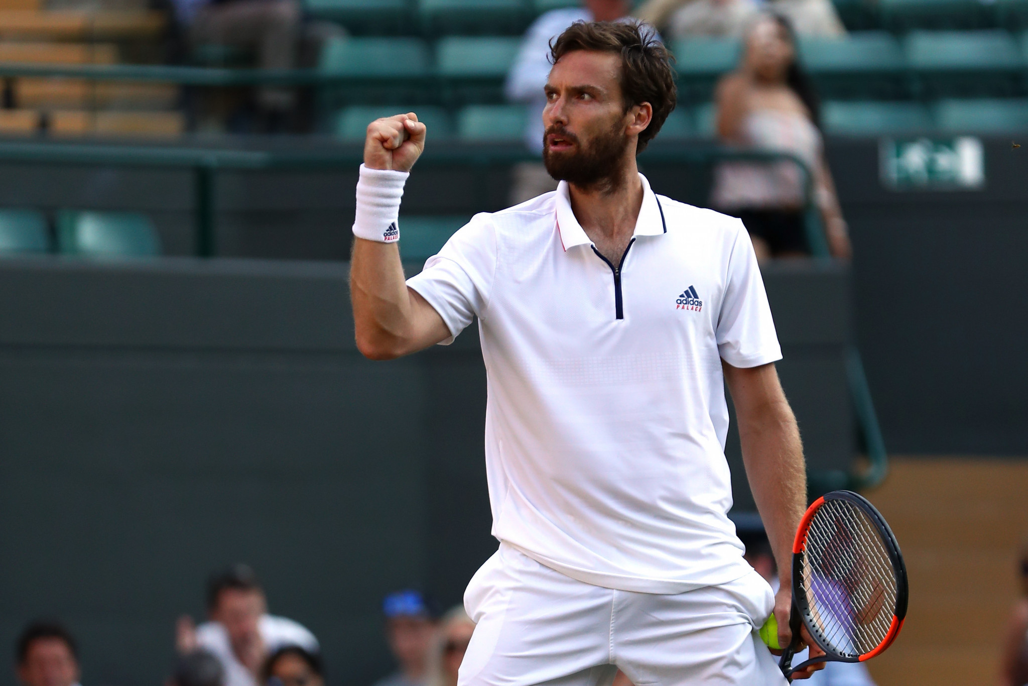 Ernests Gulbis of Latvia was among the surprise winners at Wimbledon today ©Getty Images