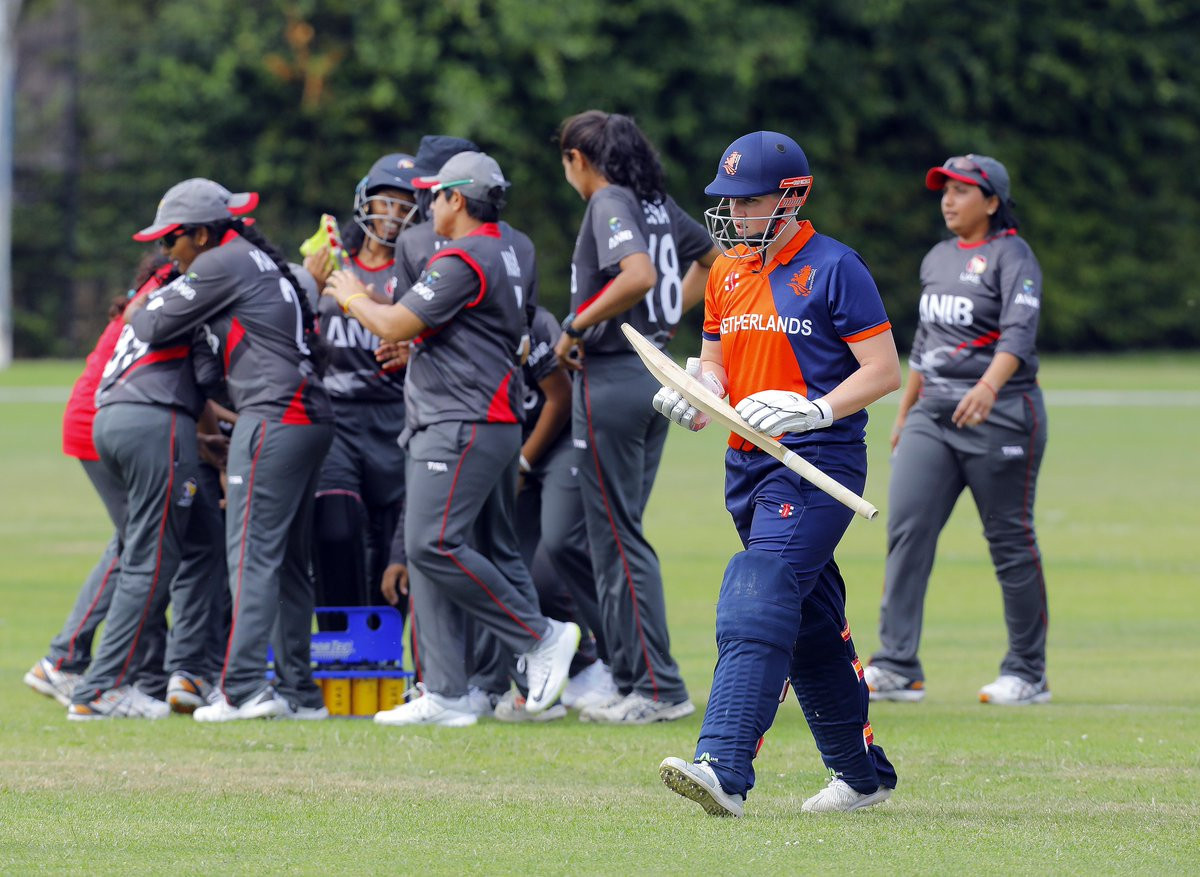 Tournament debutants United Arab Emirates claimed a shock win over hosts The Netherlands ©ICC/Twitter