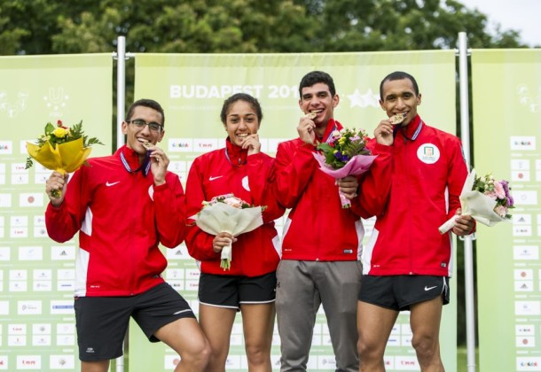 Egypt claimed the gold medal in the team event at the World University Modern Pentathlon Championships in Budapest ©MOSZ