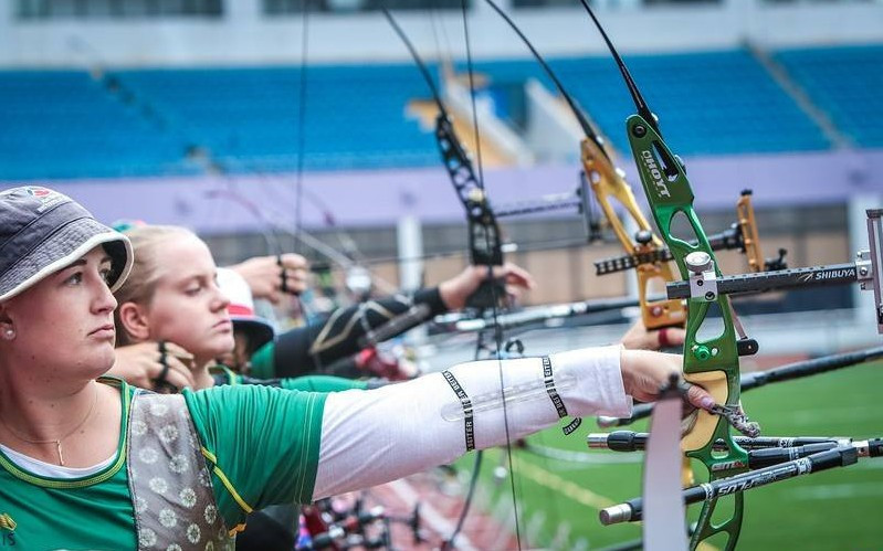 Australia's Ella Byrne was the leader in the women's recurve event ©World Archery/Facebook