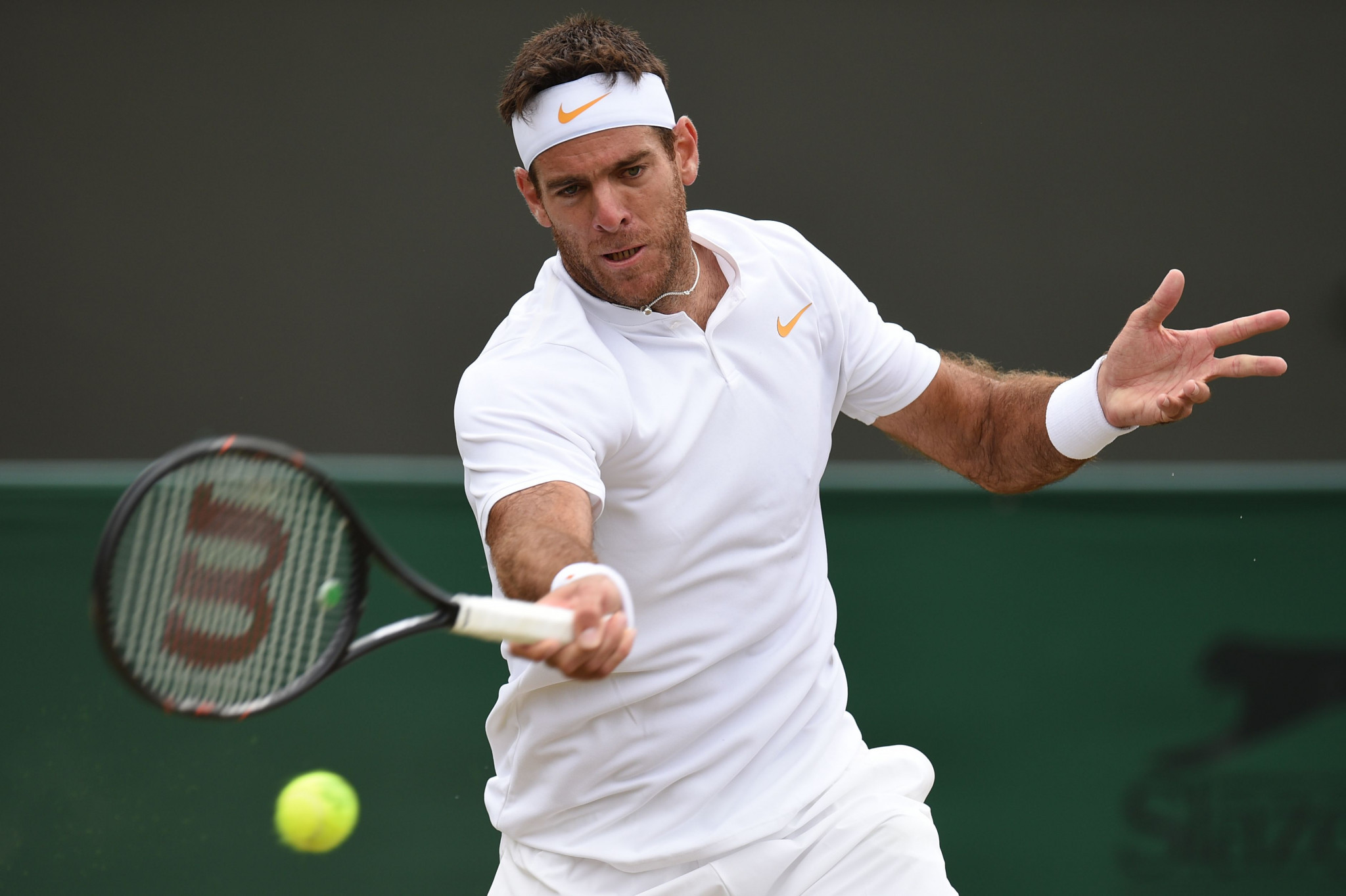Argentina's Juan Martín del Potro is through to the men's singles quarter-finals, where he will face world number one Rafael Nadal ©Getty Images