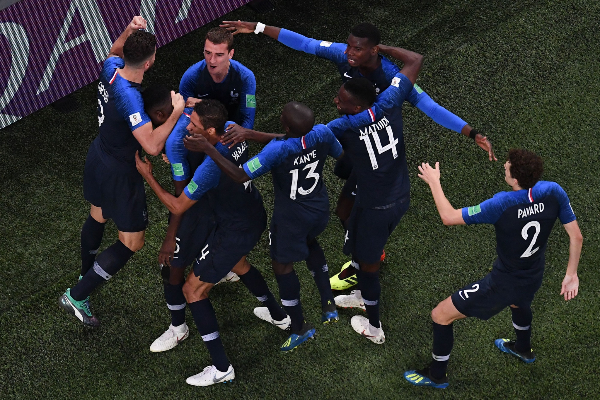France celebrate reaching the final of the FIFA World Cup ©Getty Images