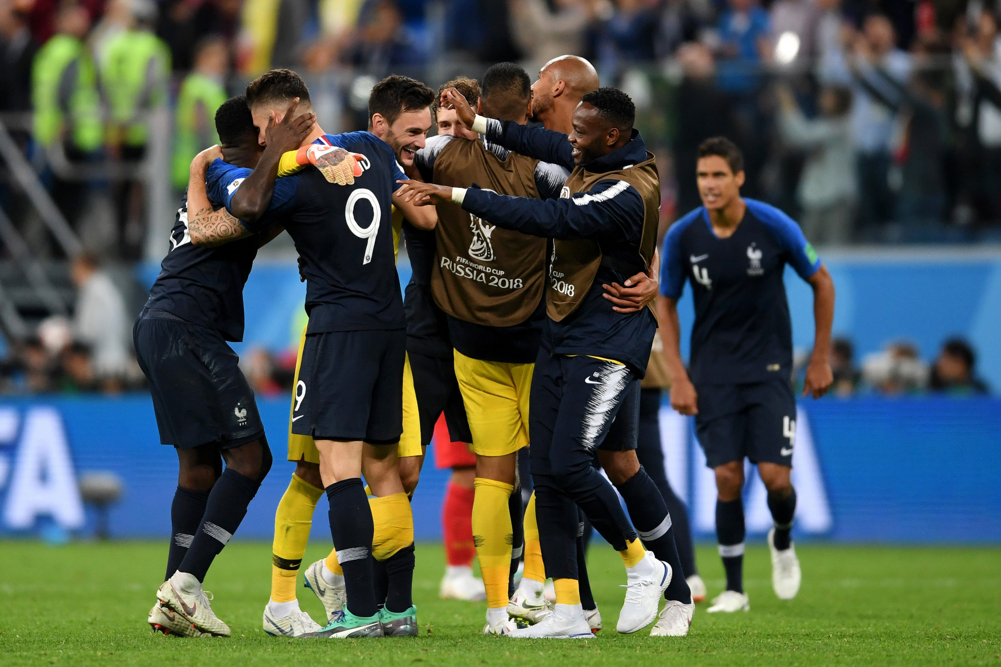 French player celebrate after the final whistle ©Getty Images