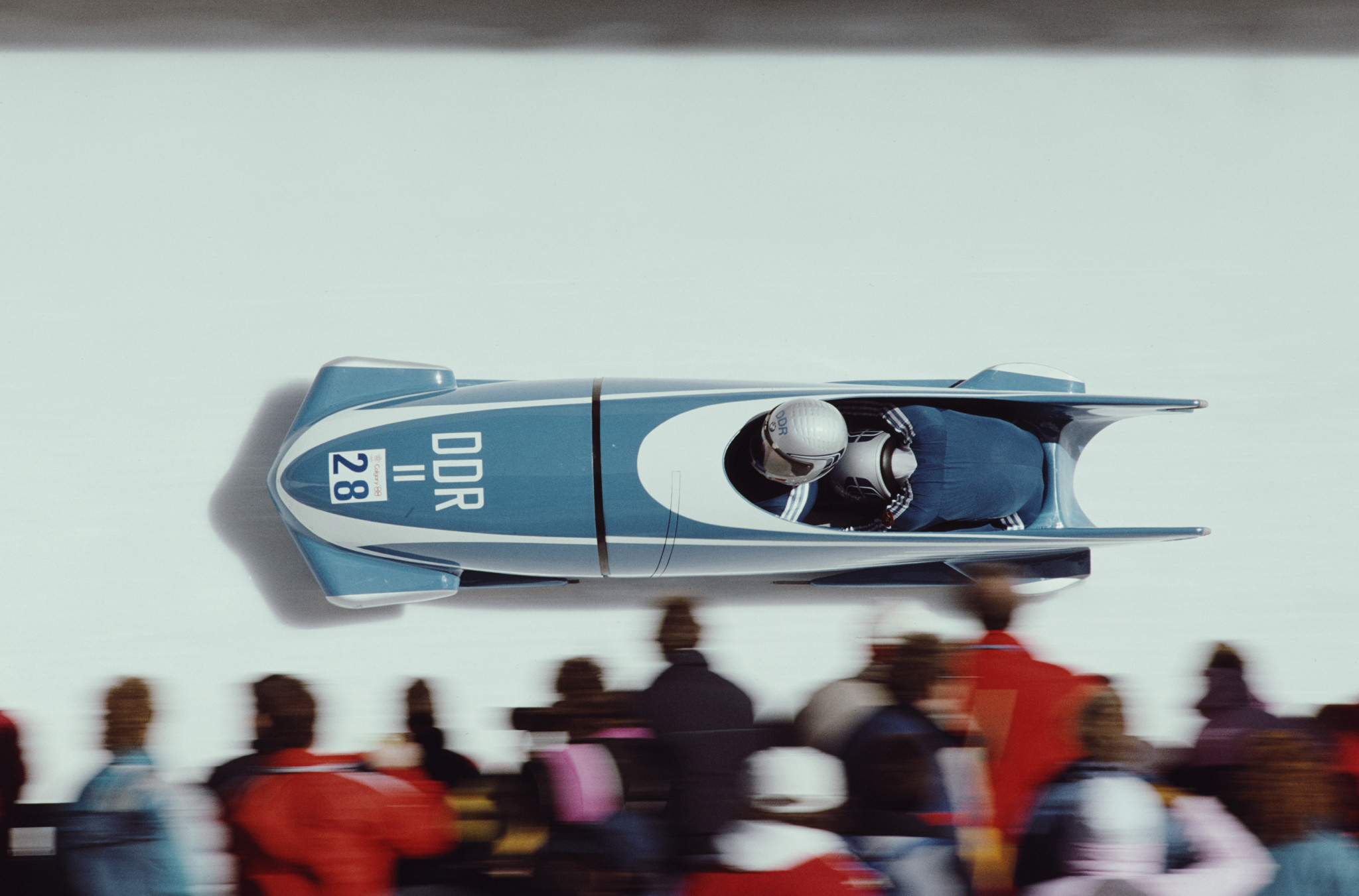 Germany's Olympic gold medal-winning bobsledder Bernhard Lehmann, pictured competing at Calgary 1988, is supporting the initiative to try to revive the sport in Denmark ©Getty Images