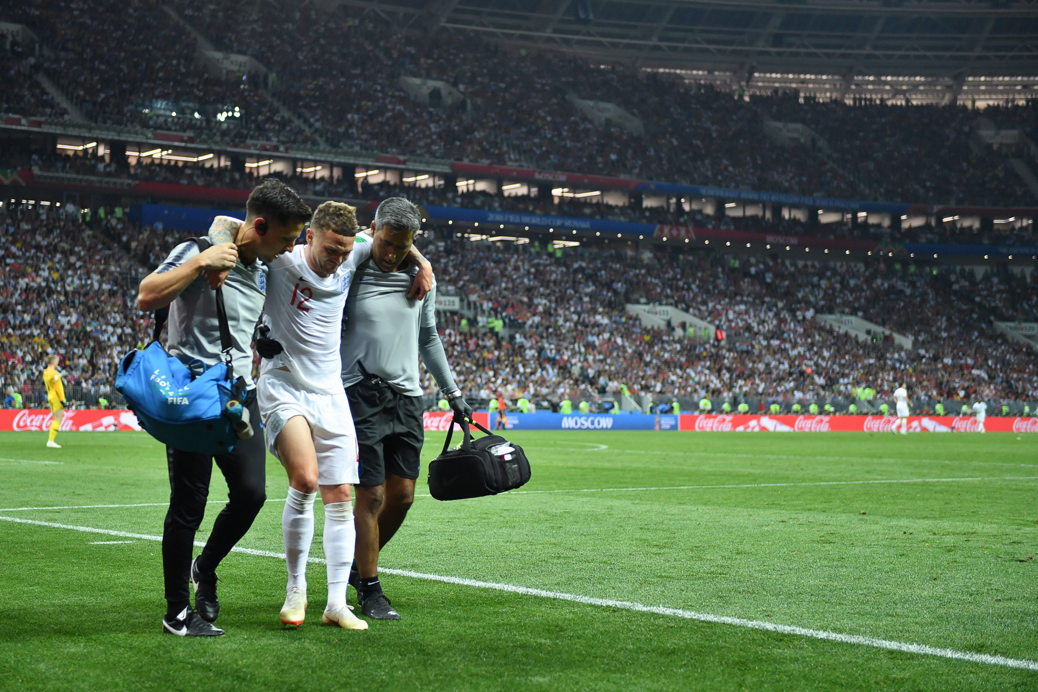 Kieran Trippier then hobbled off in extra time with a groin injury ©Getty Images