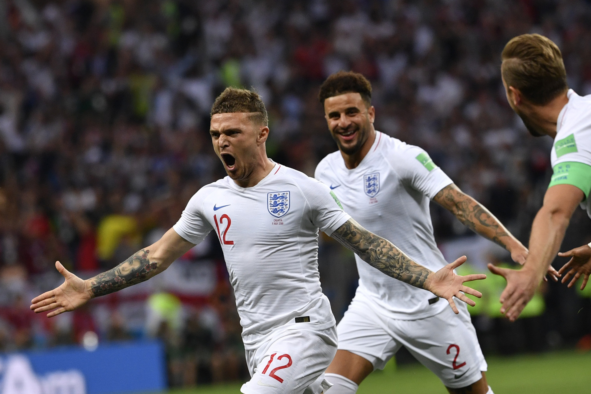 Kieran Trippier had earlier given England the lead with a brilliant free-kick ©Getty Images