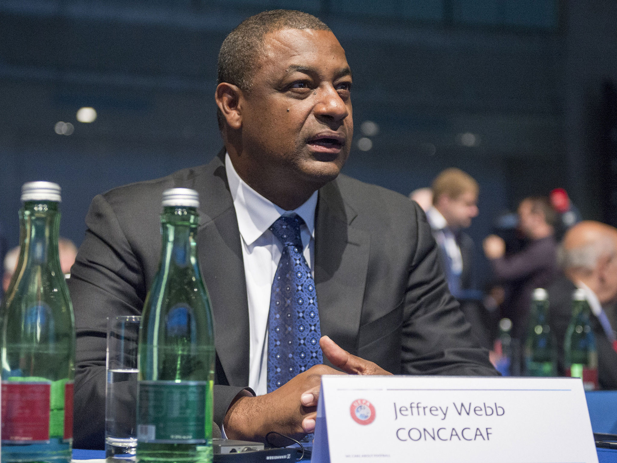 CONCACAF President Jeffrey Webb was among the top officials that Spanish broadcaster MediaPro admitted bribing for media and marketing rights ©Getty Images