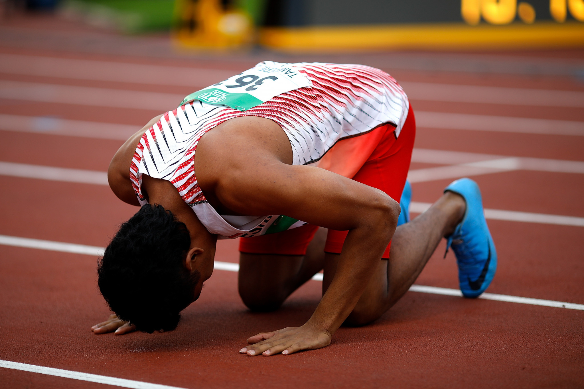 Lalu Muhammad Zohri enjoyed a stunning 100m victory ©Getty Images