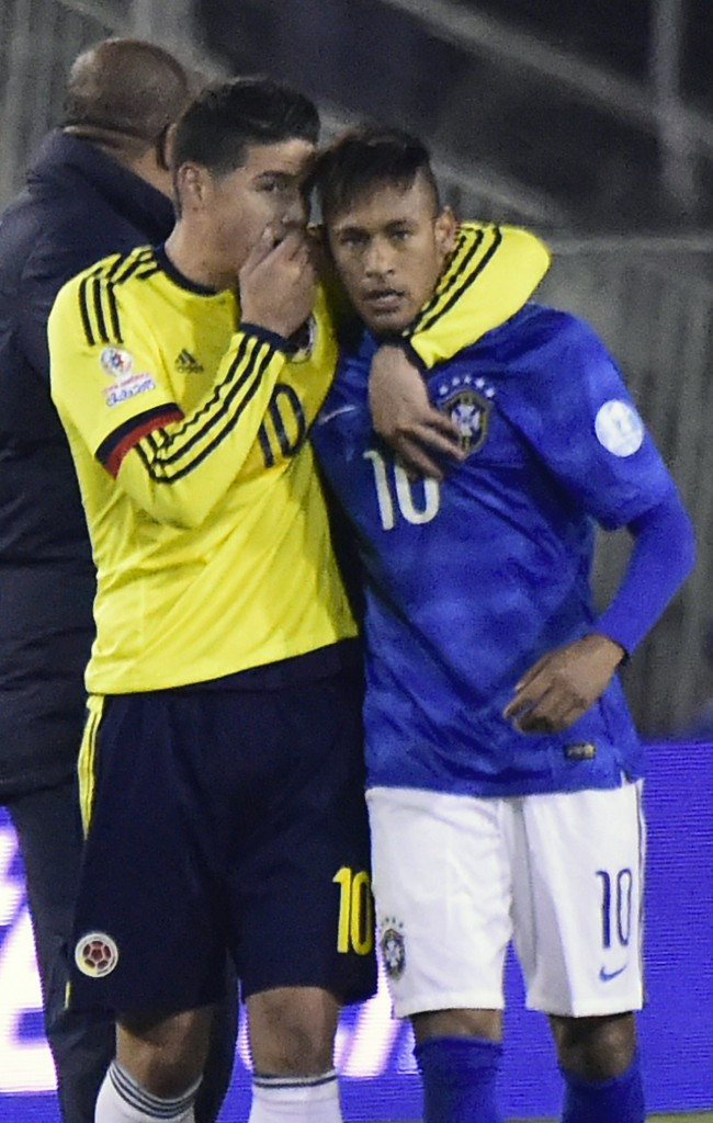 Brazil's Neymar was shown a red card after his country's loss to Colombia during this year's Copa América ©Getty Images