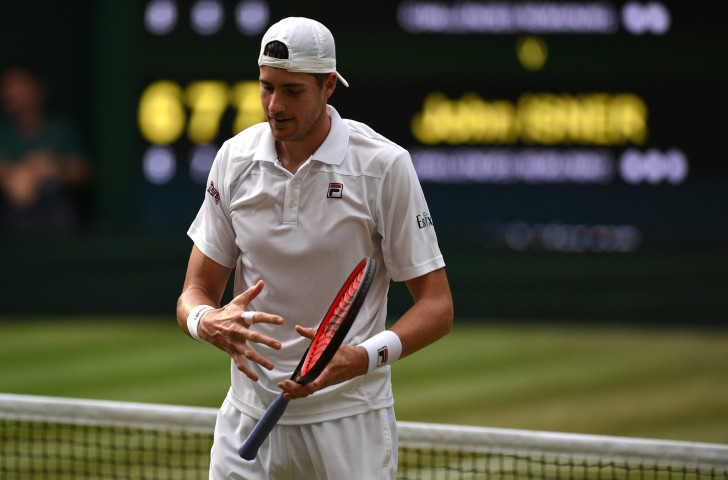 John Isner of the United States, who played in the longest match ever at Wimbledon in 2010, has now been a part of the longest ever Wimbledon semi-final, lasting six hours and 35 minutes, losing the final set 26-24 ©Getty Images  