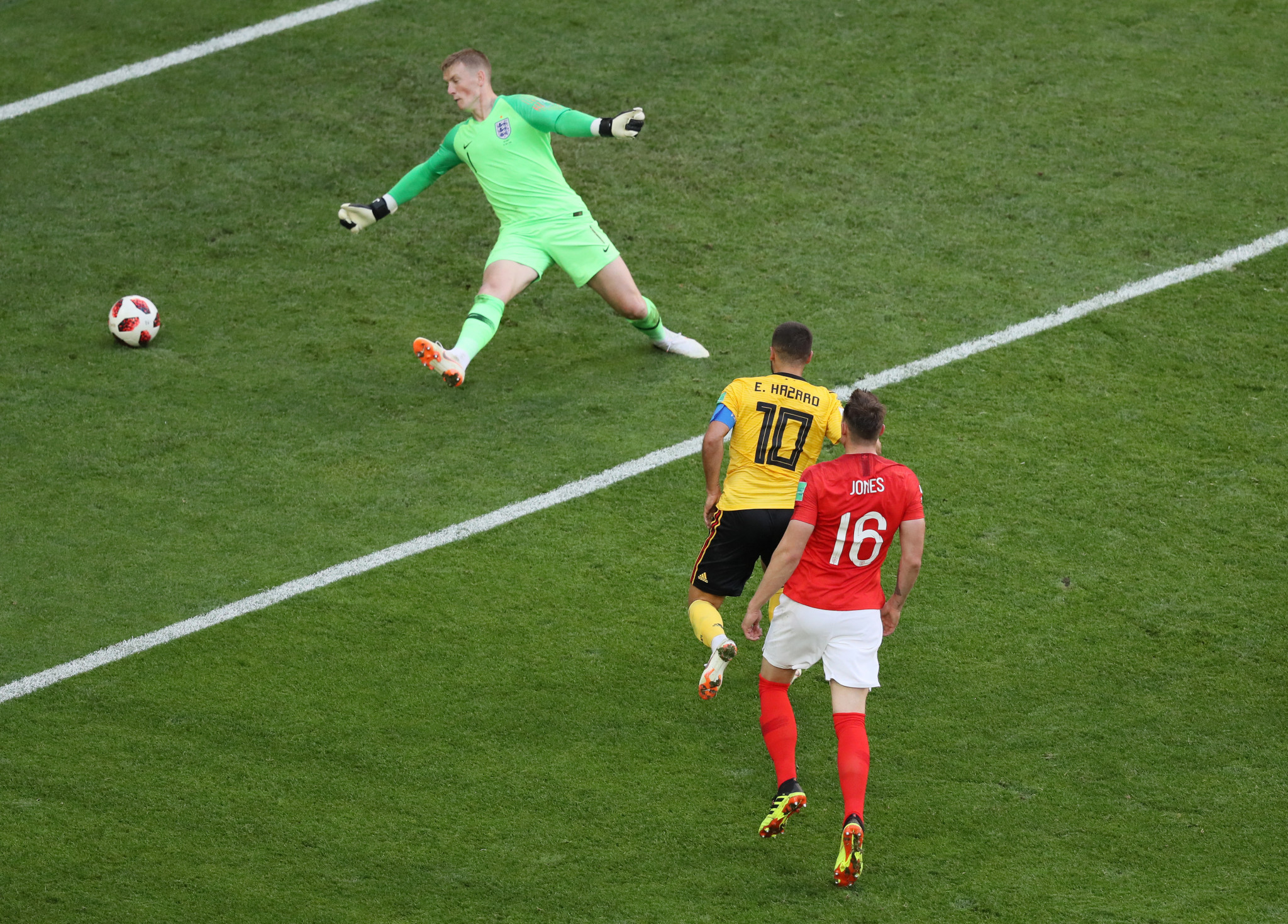 Eden Hazard scored Belgium's second goal to seal their best finish at a FIFA World Cup ©Getty Images