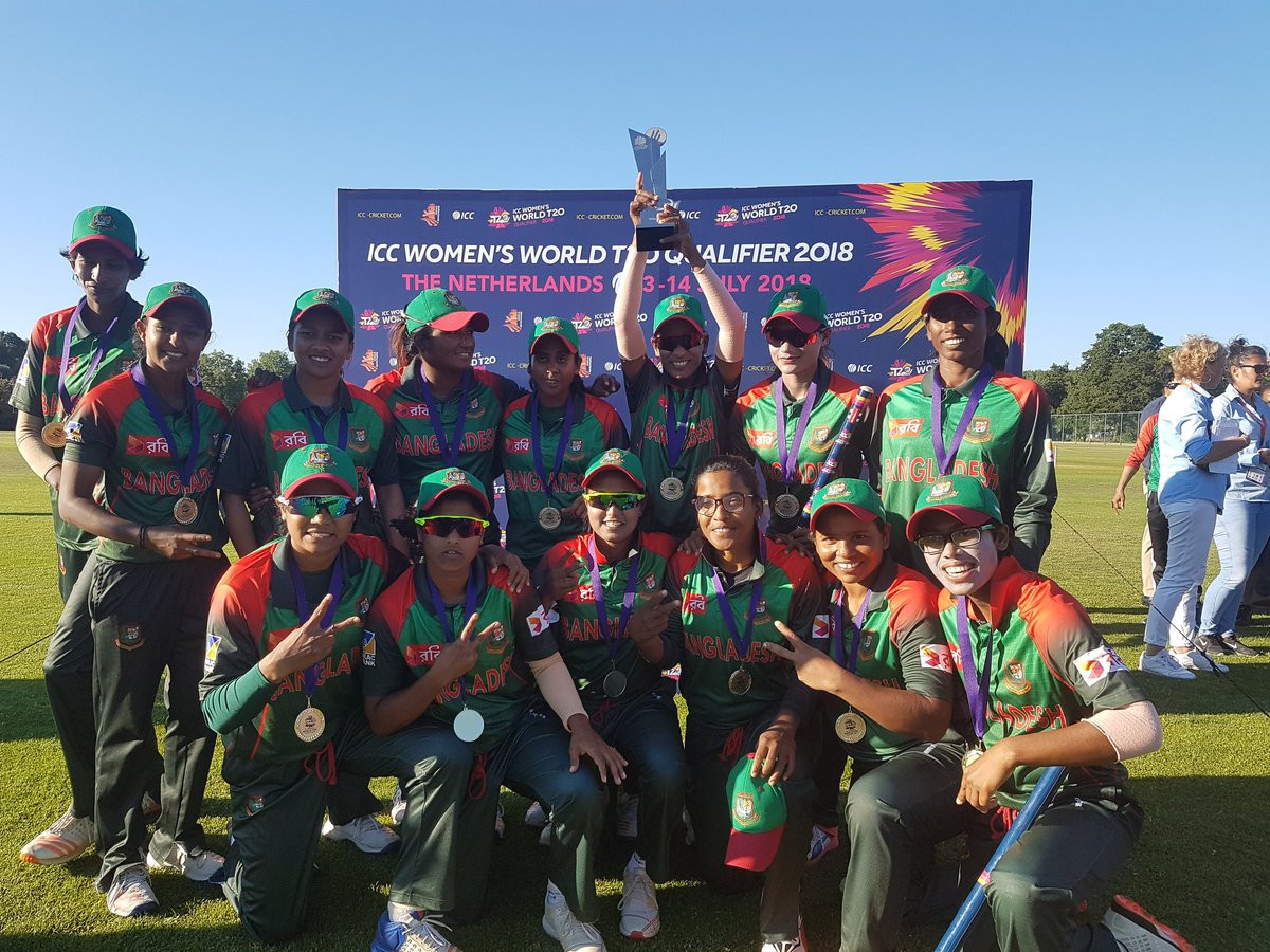 Bangladesh beat Ireland by 25 runs to win the International Cricket Council's Women's World Twenty20 qualifying tournament ©ICC