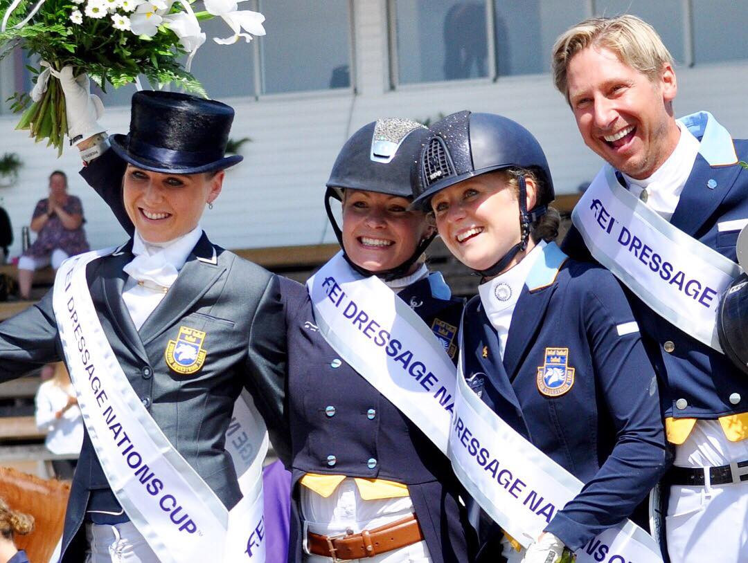 Sweden won today's FEI Dressage Nations Cup event ©Flasterbo Horse Show/Twitter
