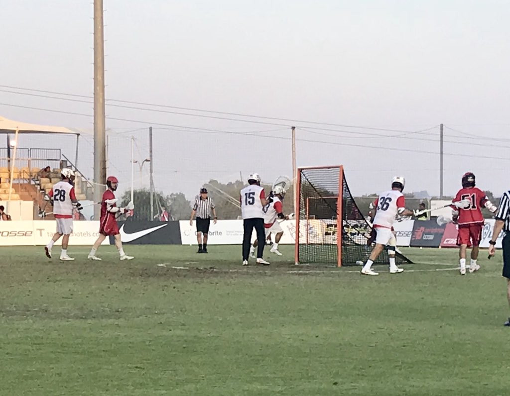 The United States registered a narrow 11-10 win over holders Canada today to take charge of the blue division at the 2018 Men’s Lacrosse World Championship in Israel ©FILacrosse/Twitter