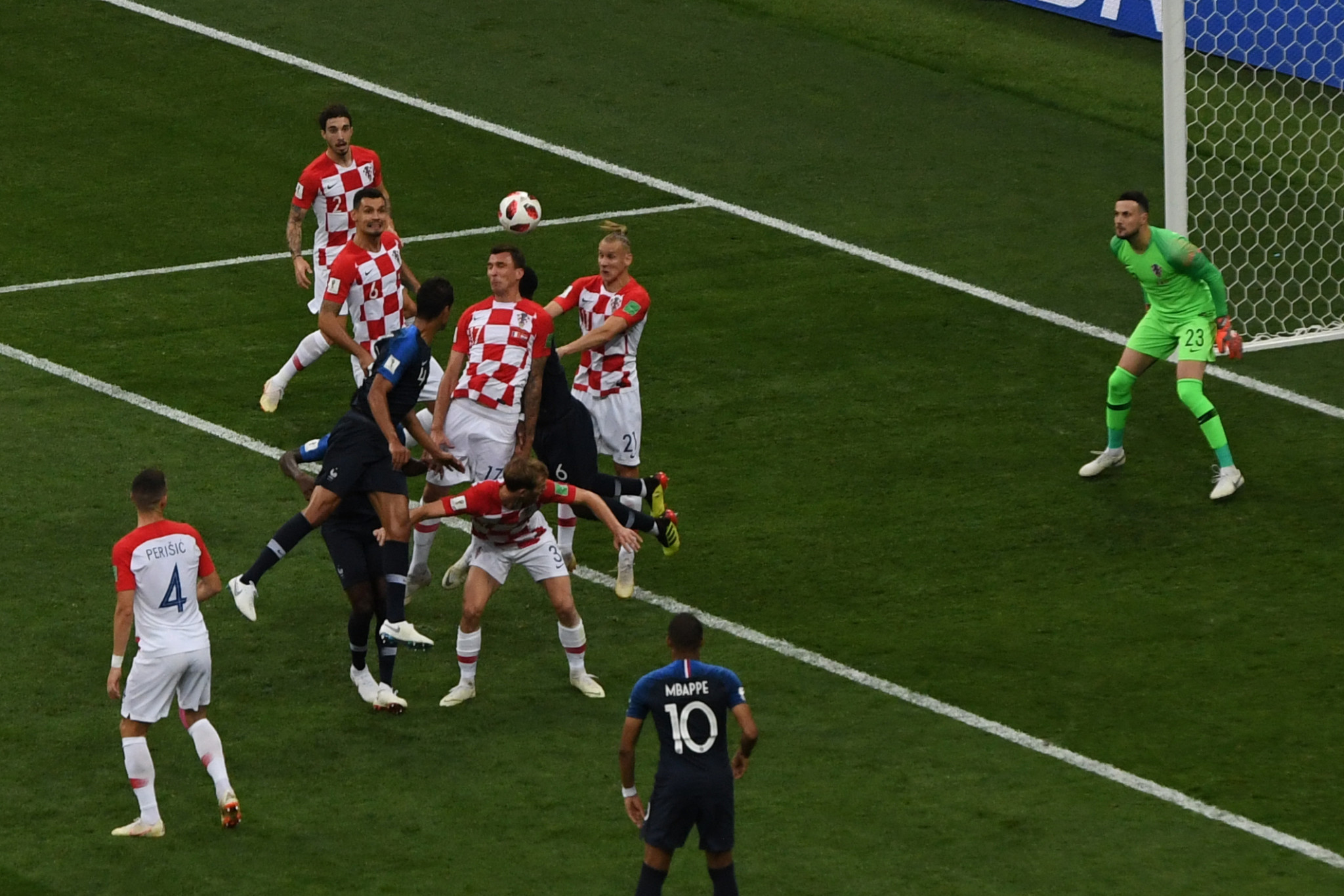 After a bright start Croatia fell behind when Mario Mandzukic glanced a header into his own net ©Getty Images