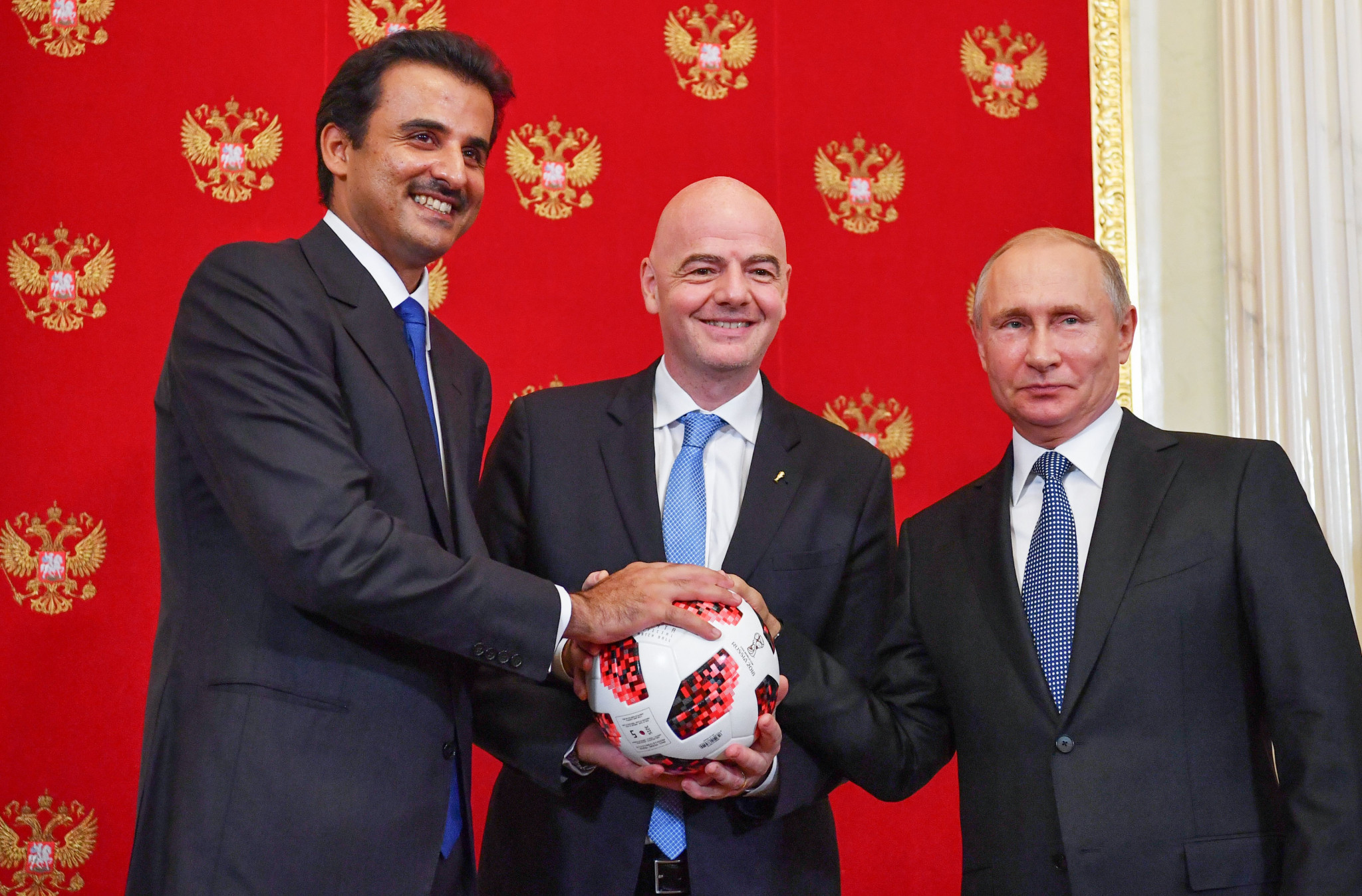Qatar 2022 claim they are "embracing the pressure" after being passed FIFA World Cup baton by Russia