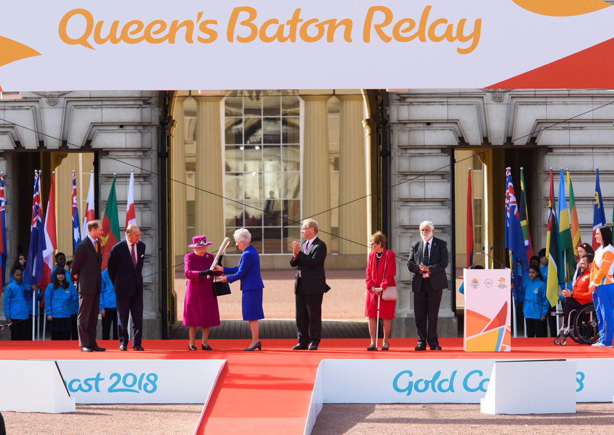 The launch of the Queen's Baton Relay at Buckingham Palace in London cost AUD$388,000, it has been revealed ©Gold Coast 2018 