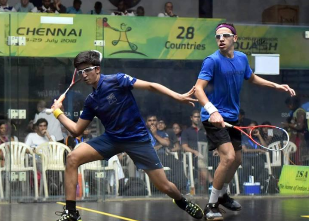 The first and second rounds of the men's tournament were held on day one ©WSF