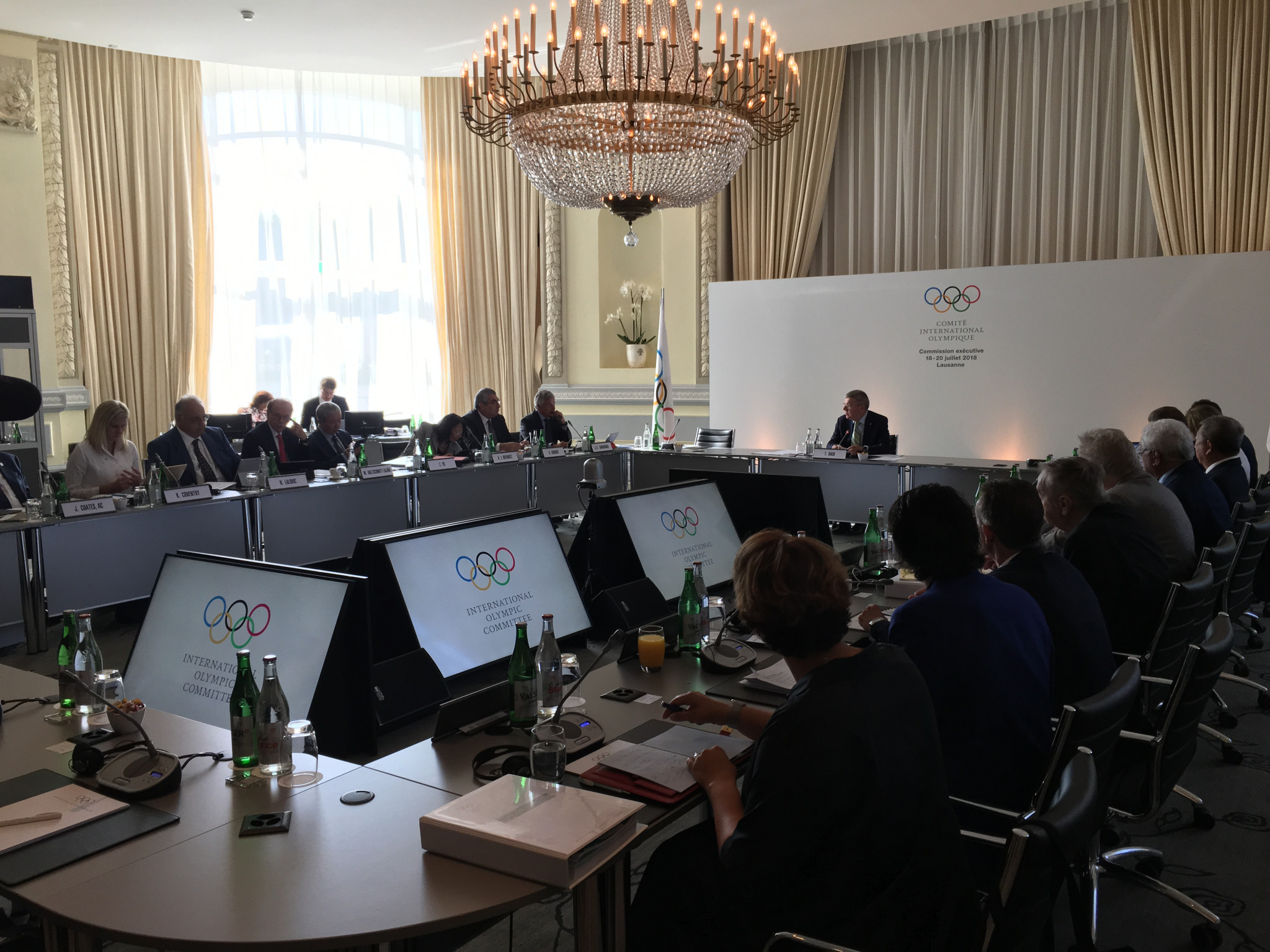 The Tokyo 2020 competition schedule was approved by the Executive Board today but included a gap for swimming ©ITG