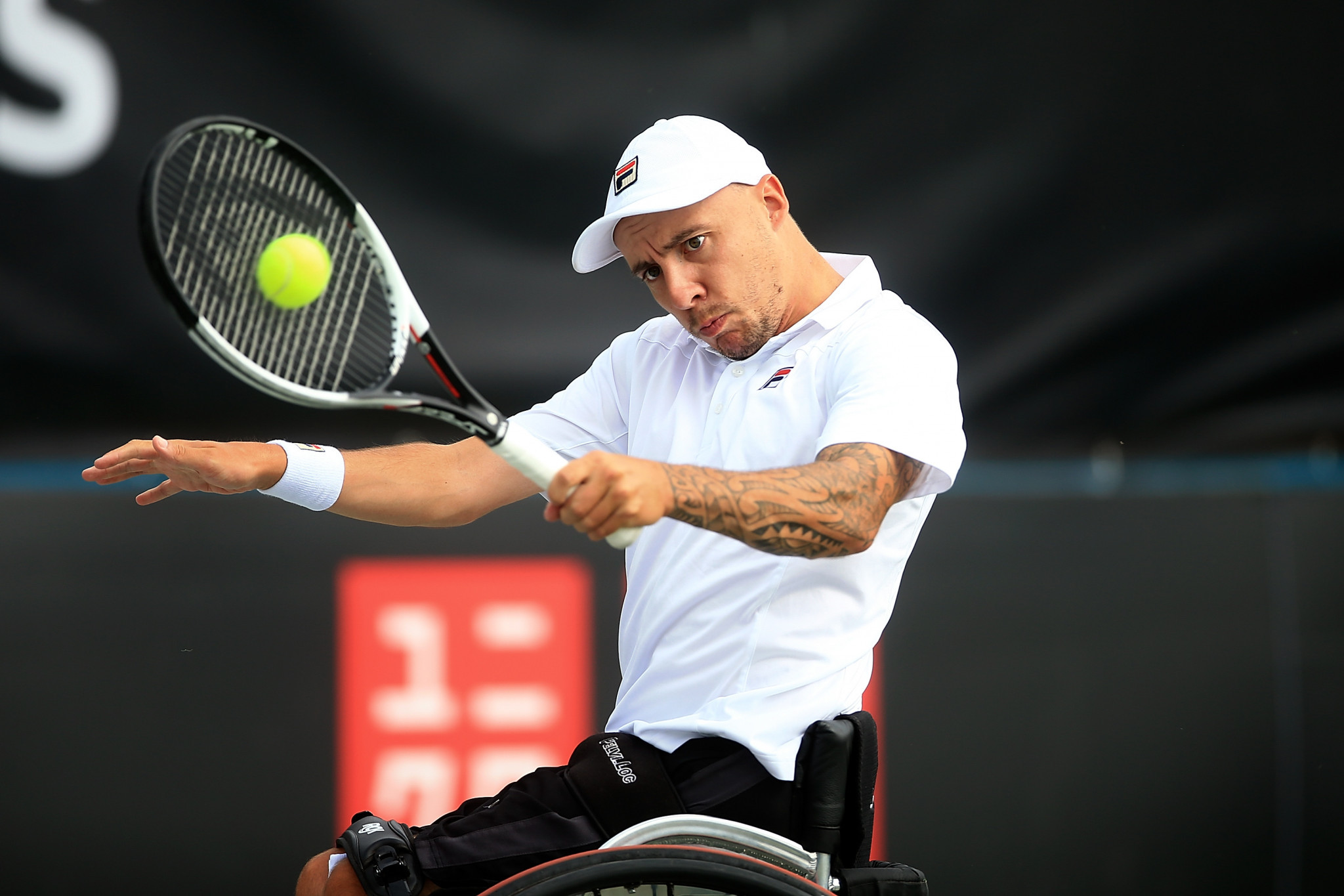 Andy Lapthrone was one of many British players in action on day two of the British Open Wheelchair Tennis Championships in Nottingham ©Getty Images