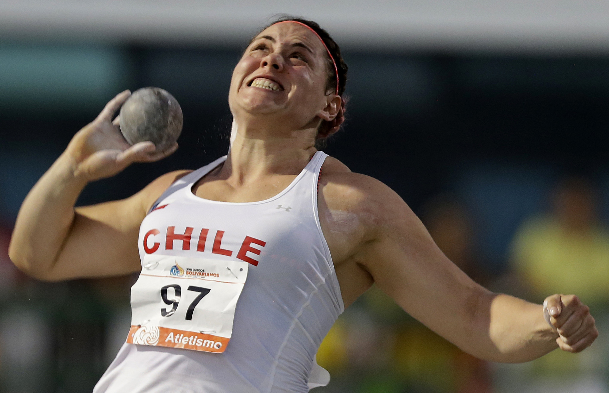 Chilean shot putter Natalia Duco has been provisionally suspended having tested positive for a banned substance in April ©Getty Images
