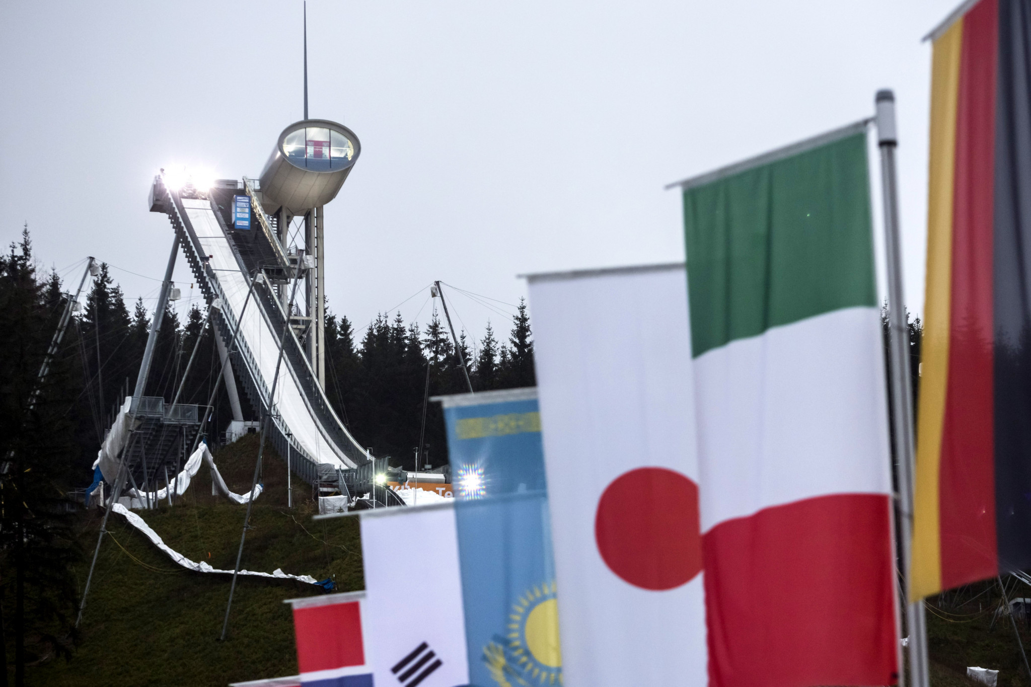 The Vogtland Arena is the host of numerous ski jumping and Nordic combined competitions ©Getty Images