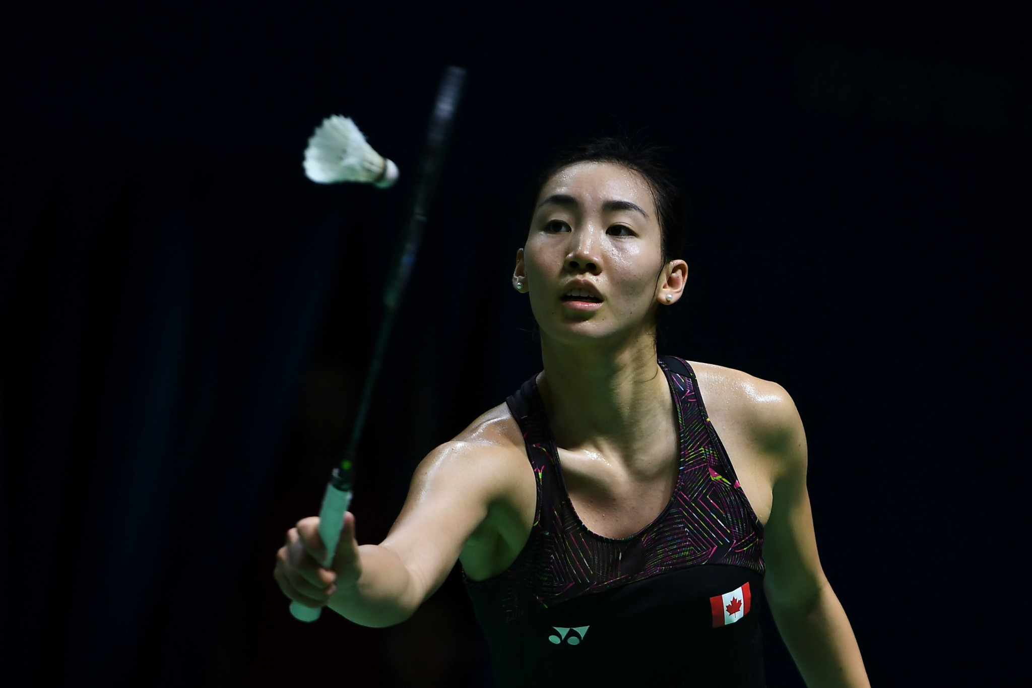 Canada's Michelle Li became the latest seeded player to exit the women's singles event ©Getty Images