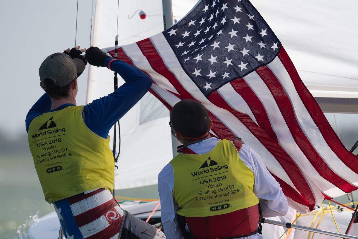 The United States claimed three gold medals today, on day four of the Youth Sailing World Championships in Texas ©World Sailing