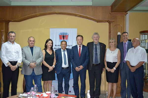The President and secretary general of the International School Sport Federation recently paid a two-day visit to Tirana with a focus on creating the Albanian Federation of School Sports ©NOC of Albania