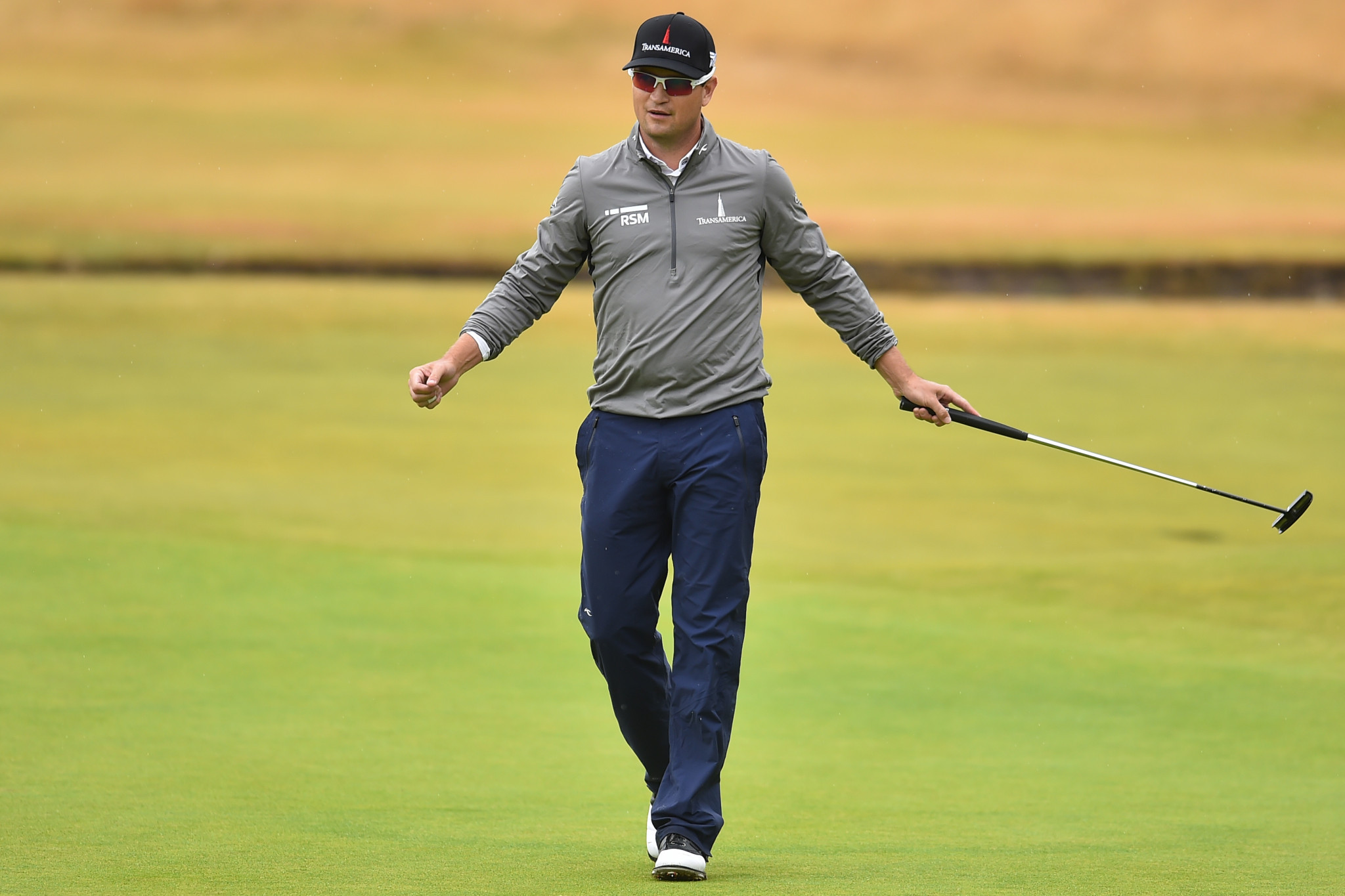 Zach Johnson, pictured, and fellow American Kevin Kisner share The Open lead going into the weekend at Carnoustie in Scotland ©Getty Images